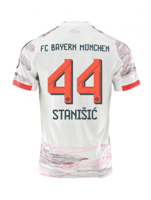 Billige Bayern Munich Josip Stanisic #44 Bortedrakt 2025-26 Kortermet Billige Bayern Munich Josip Stanisic #44 Bortedrakt 2025-26 Kortermet